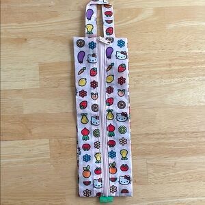 Daiso Pink and Purple Bag Whimsical Design